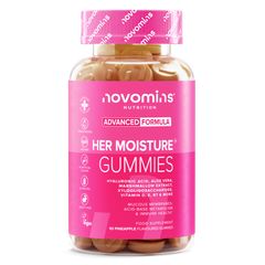 Bottle of Novomins Her Moisture Gummies