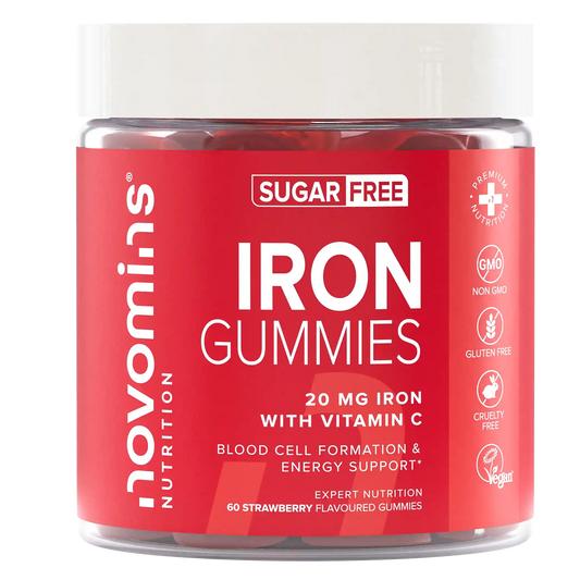 sugar free iron supplements for women and men with 20 mg of iron per serving