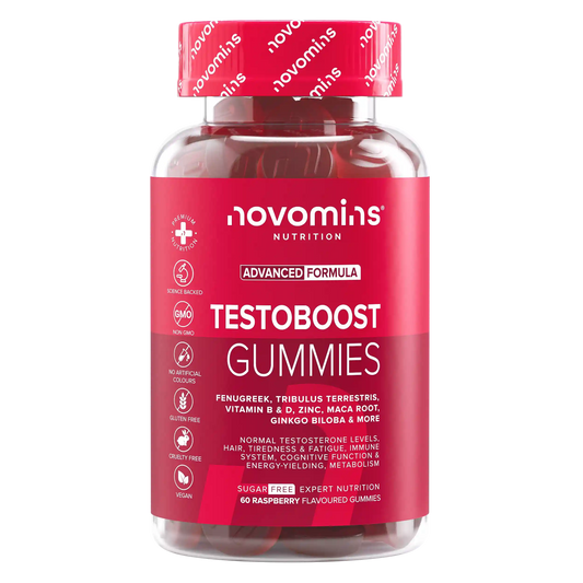 novomins testosterone supplements for men with witamin B and D, zinc, maca root, fenugreek, tribulus terrestris, ginko biloba and more