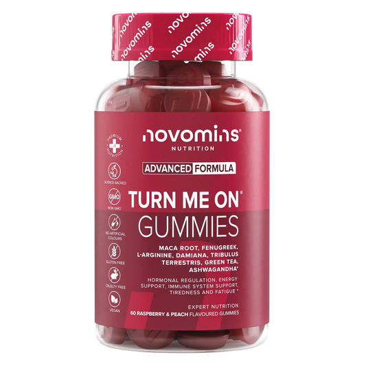 novomins turn me on gummies with libido booster for women with maca root fenugreek damiana tribulus terrestris and ashwagandha gummies
